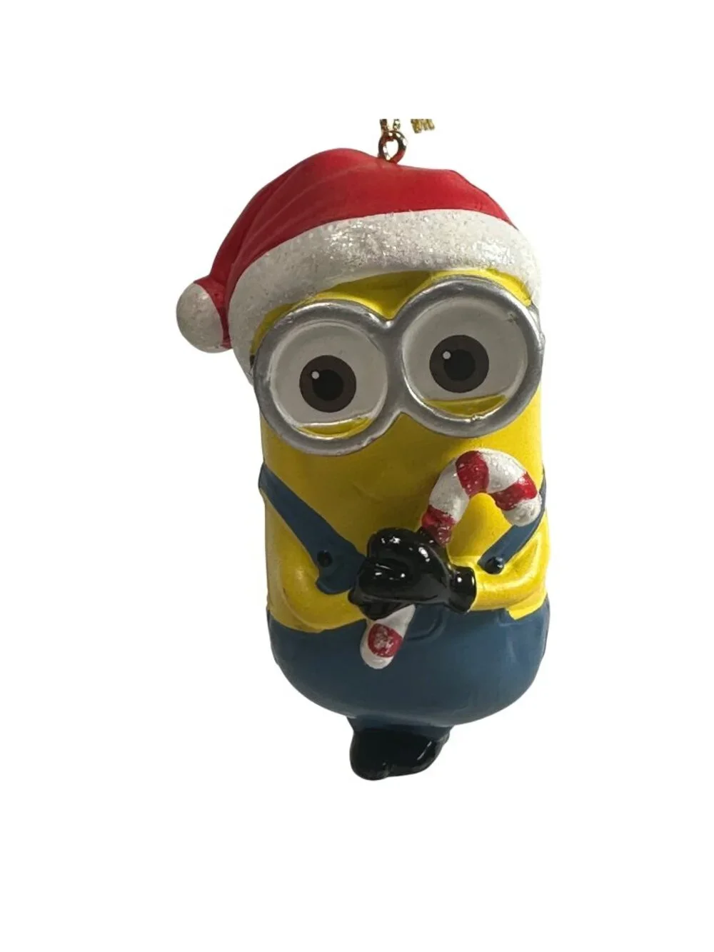 Minions Christmas Ornament Santa Hat Candy Cane Universal Studios Collectible